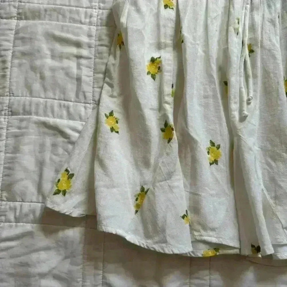 White floral mini skirt Vero Moda women’s large cottagecore summer romantic - Picture 3 of 8